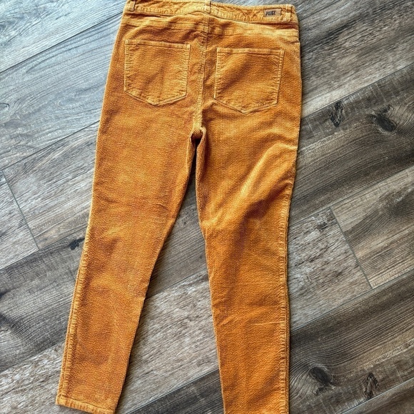 Paige Jeans Corduroy Hoxton Ankle Pants Marigold Women's Size 30 - Picture 6 of 15